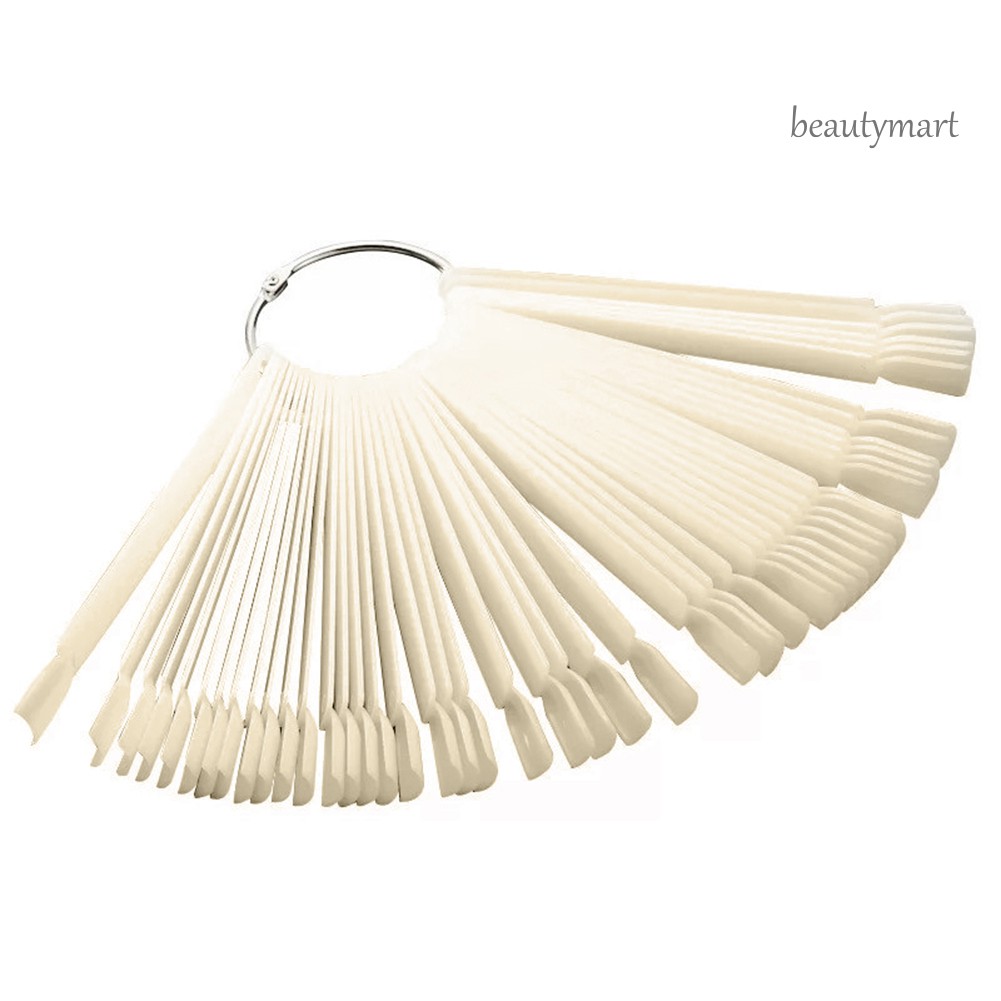 [Hàng mới về] Bộ 50 đầu móng giả tập sơn màu trang trí nghệ thuật