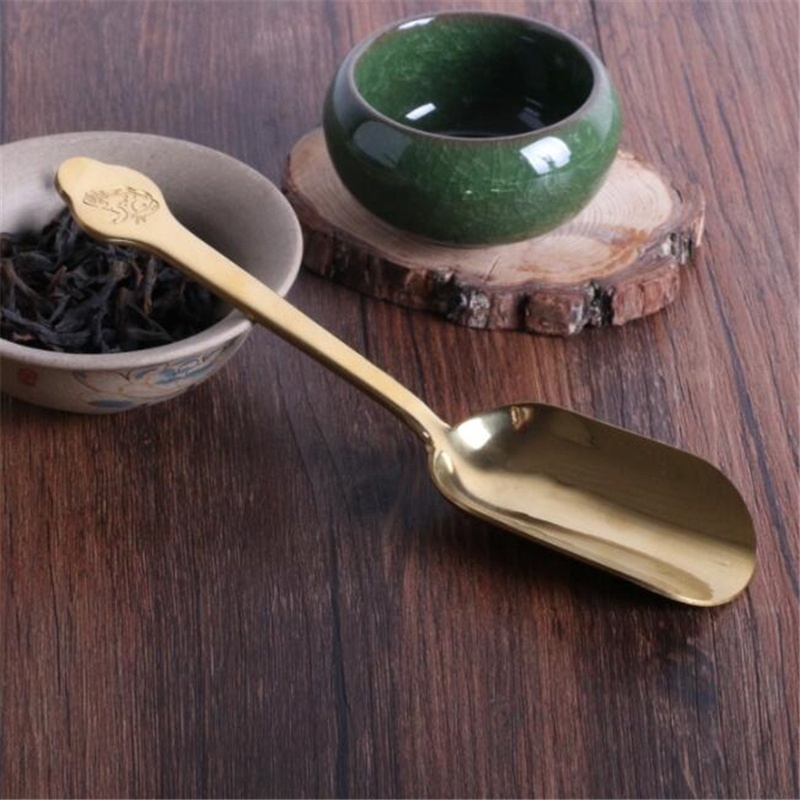 Muỗng Múc Trà Bằng Đồng Phong Cách Trung Hoa