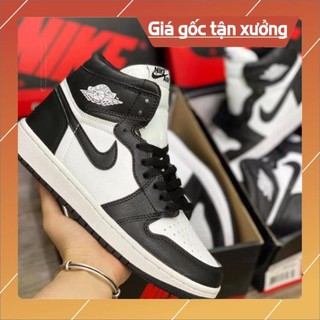 19[ FREESHIP –BẢO HÀNH 12 THÁNG] GIÀY SNEAKER NAM NỮ JORDAN CAO CỔ ĐEN TRẮNG HOT TREND
