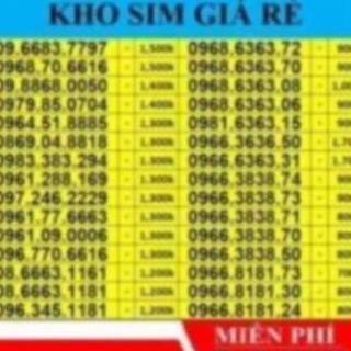 [SALE MẠNH] Sim Đẹp Phong Thủy Số Đẹp Dễ Nhớ Giá Từ 500k