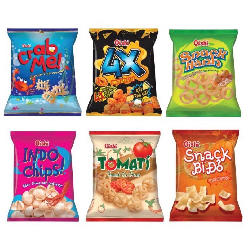 ( Lẻ ) Snack Oishi Gói 40-45gr Trọn Vị