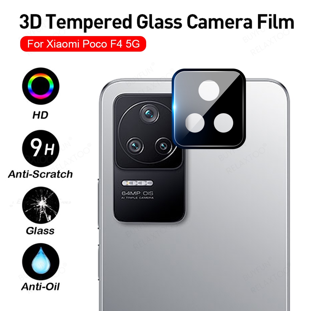 Kính Cường Lực Viền Cong 3D Bảo Vệ Camera Điện Thoại Xiaomi Poco F4 6.67inch Xiaomi Xaomi Poco F 4 4F Poko F4