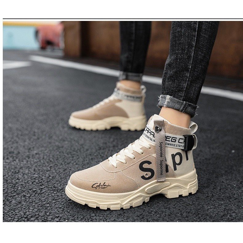 [Mã FAGREEN245 giảm tới 30K đơn 99K] Giày nam cổ cao - giày boots nam cao cấp Sakeroad 1975 phong cách bụi bặm | BigBuy360 - bigbuy360.vn