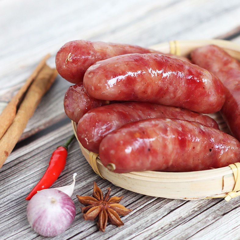 500g lạp xưởng tươi cai lậy thịt nạc 90% vị ngọt mặn đậm đà có hạt tiêu