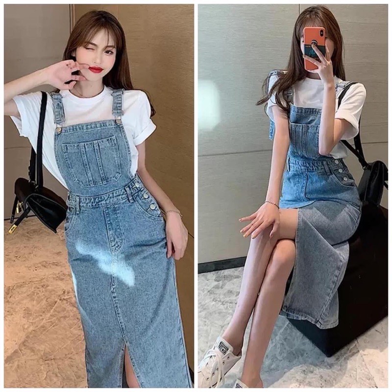 Váy yếm jean