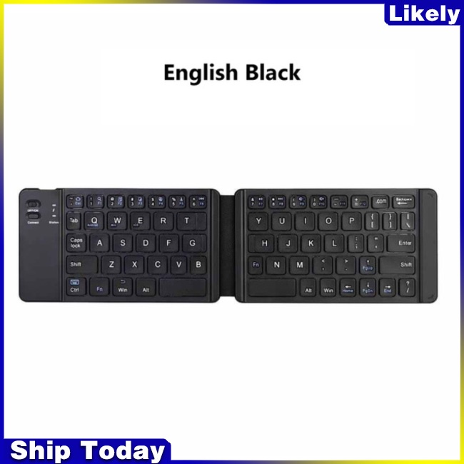 Bàn Phím Bluetooth Không Dây Gấp Gọn Nhẹ Cho IOS/Android/Windows