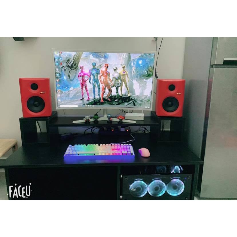 Bàn kết hợp kệ màn hình, kệ loa dài 1m4