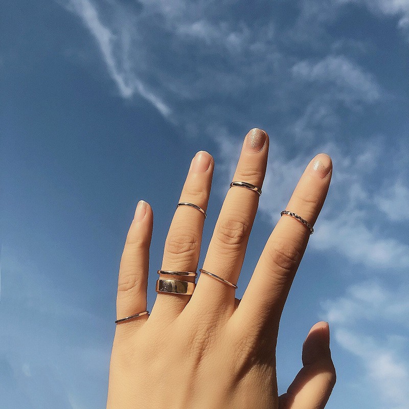 Bộ 7 Nhẫn Phong Cách Thời Trang Cổ Điển Cho Nữ