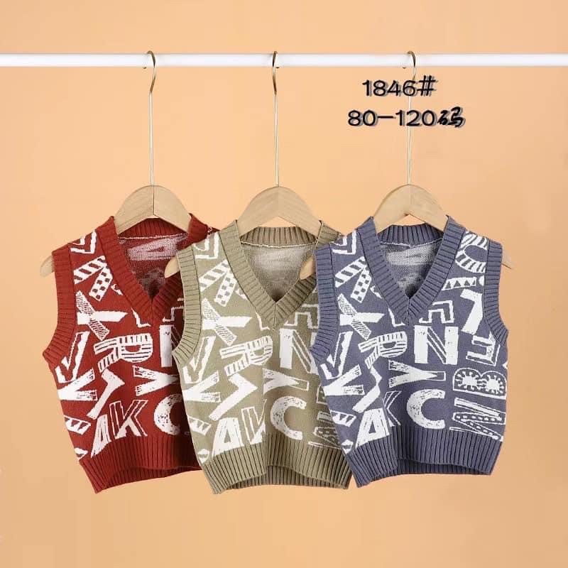 Áo len ghi lê cho bé qccc từ 8-19kg