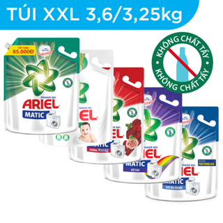2 túi ariel matic nước giặt túi 3.6kg/3.25kg