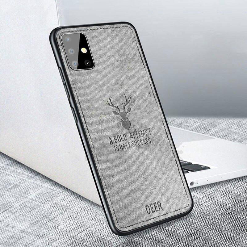 For Samsung a51 Case A515 Deer Cloth Fabric Soft Frame Phone Cover Cases For Samsung Galaxy A71 A51 Silicone TPU Back Cover