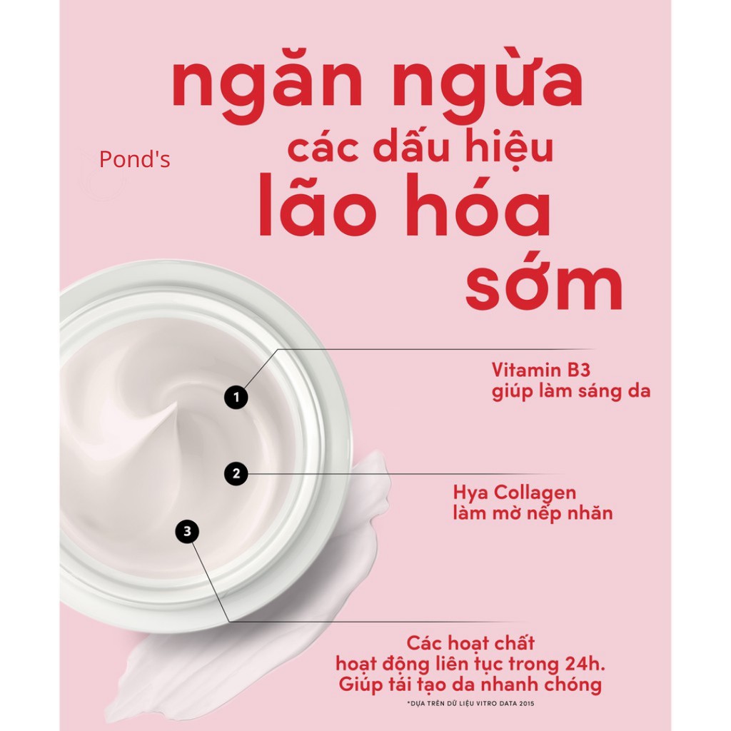 Pond's ngăn ngừa lão hóa kem dưỡng ban ngày / đêm 50g