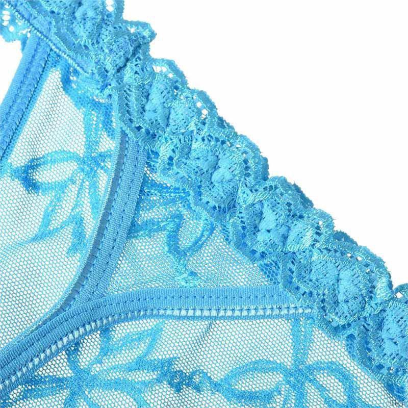 FREESHIP ĐƠN 99K_ Women Transparent underwear Floral Lace Visible Low Waist Briefs