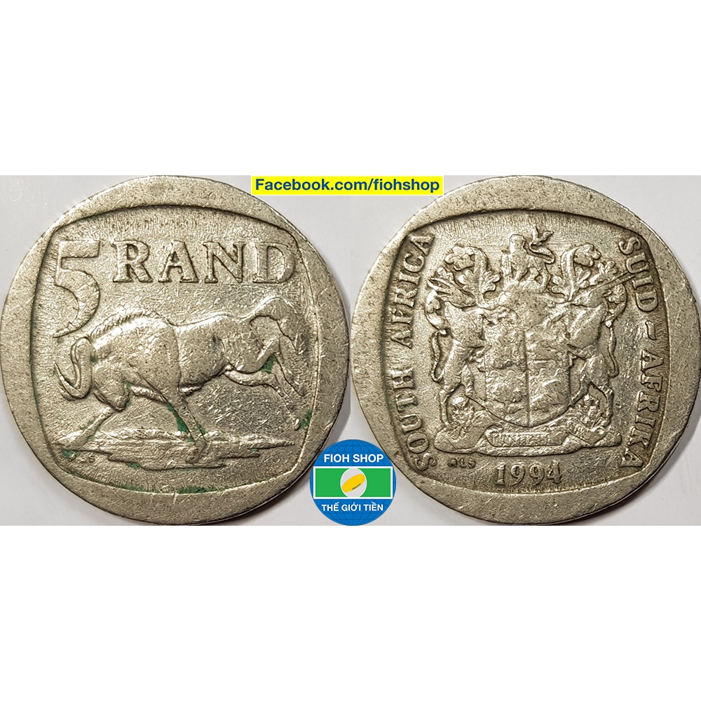 Đồng xu 5 Rand Nam Phi  1994-1995