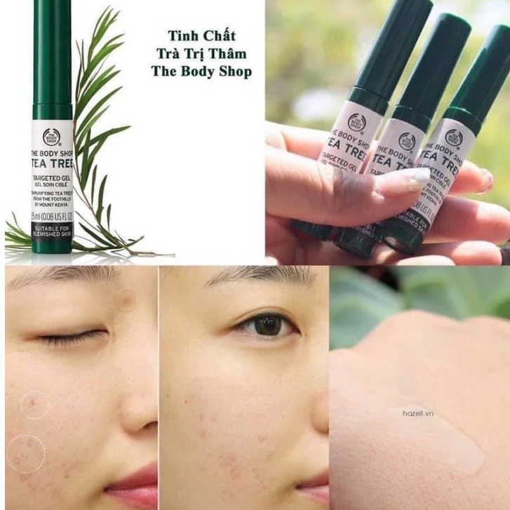 Gel Chấm Mụn Mờ Thâm Mụn, Giảm Mụn, Tái Tạo Da The Body Shop Tea Tree Targeted Gel