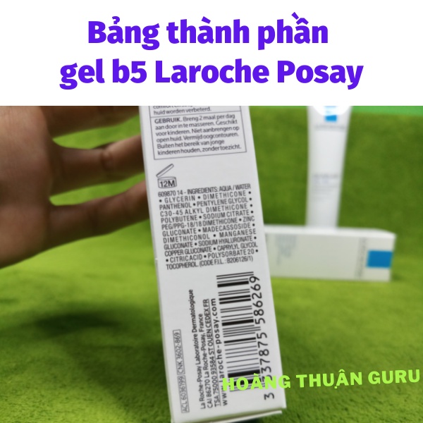 B5 La roche posay cicaplast 40ml - gel dưỡng ẩm phục hồi da, làm dịu, làm mượt, làm mát phù hợp cho cả da dầu