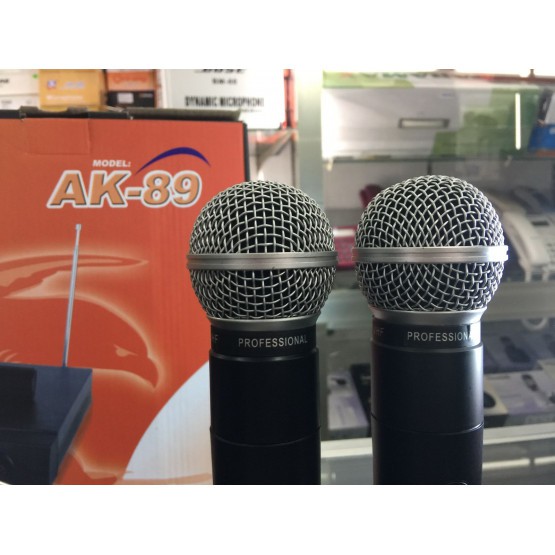 [ GIÁ RẺ] Micro không dây Sony AK-89 sóng VHF hút âm tốt tần số độc lập chống nhiễu cao. bảo hành 12 tháng