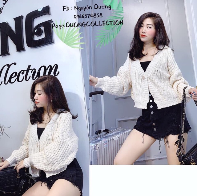 Áo cardigan 1 cúc siêu hot mã 453