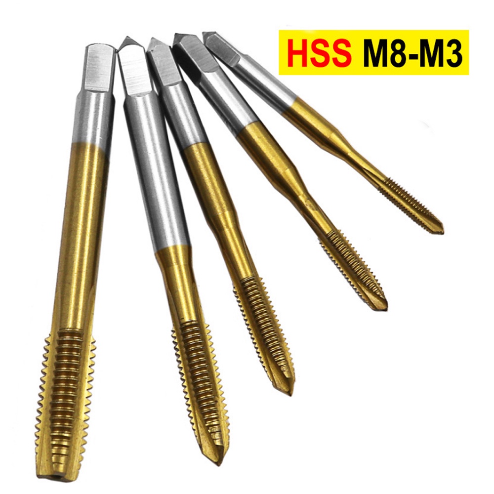 Set 1 / 5 Mũi Khoan Xoắn M3 M4 M5 M6 M8 Chuyên Dụng