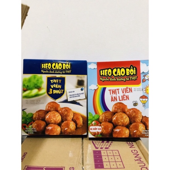 Thịt viên ăn liền HEO CAO BỒI 3 phút 200g Xả Kho