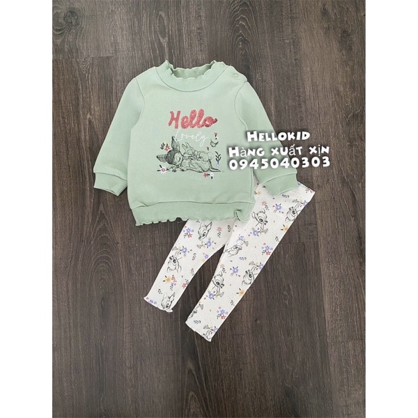 Bộ thỏ xanh cho bé