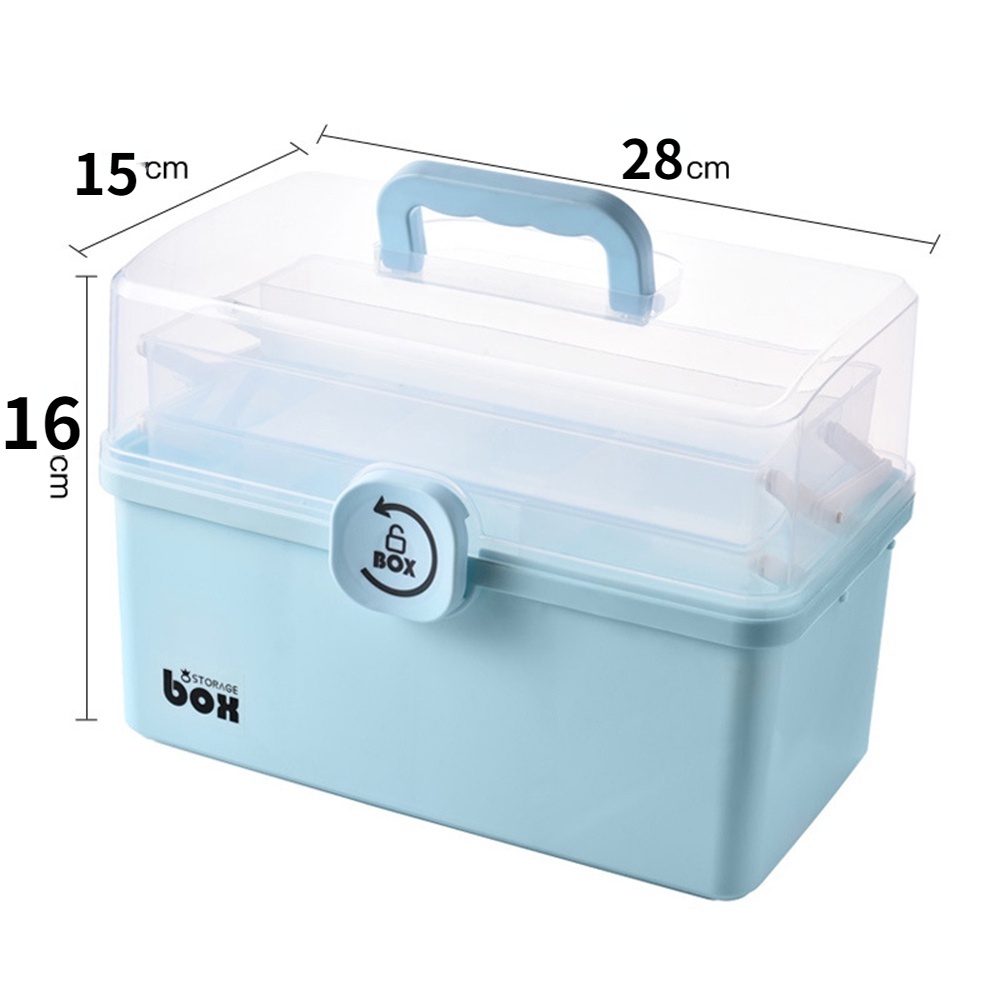 Hộp đựng thuốc 3/2 tầng sức chứa lớn có thể gấp gọn tiện lợi