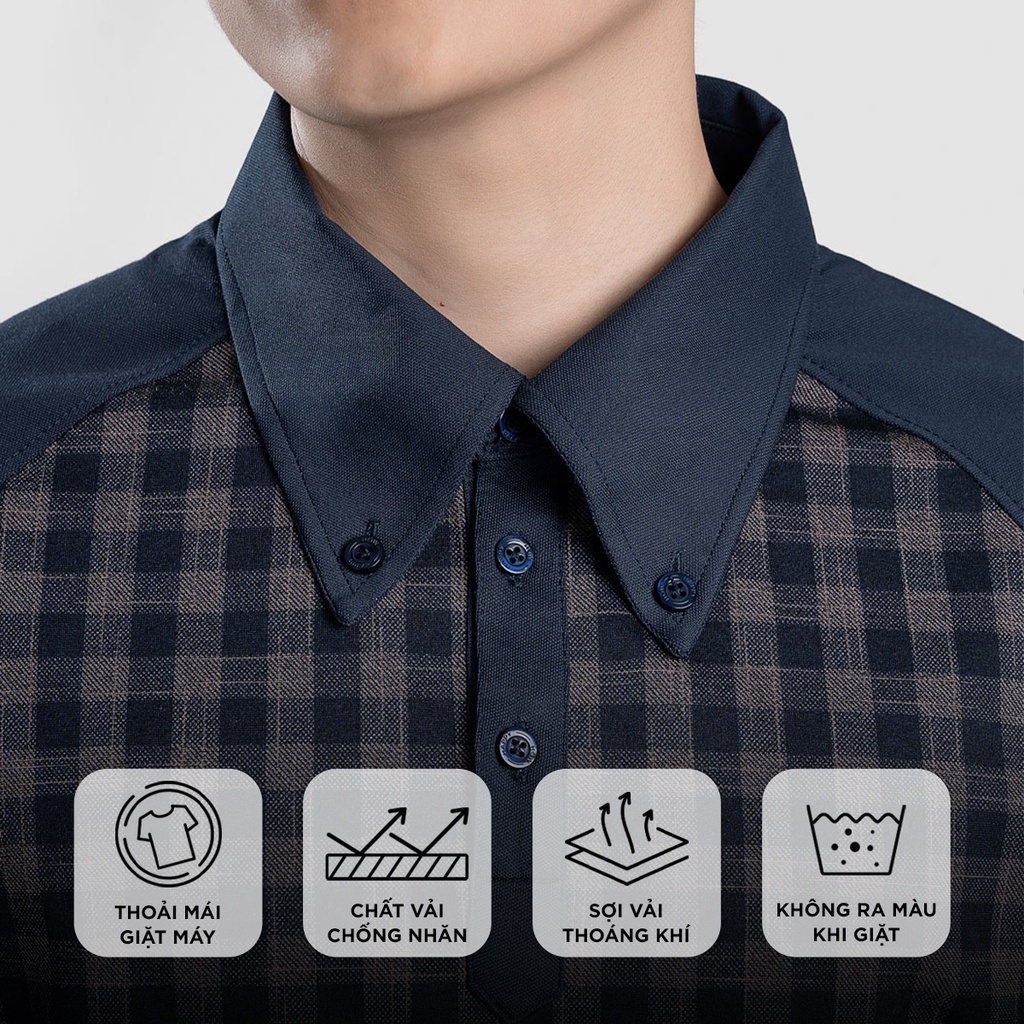 Áo POLO nam cổ bẻ AVIS vải Cotton Jacquard xuất xịn,chuẩn form, sang trọng - thanh lịch - HAPPYHOW