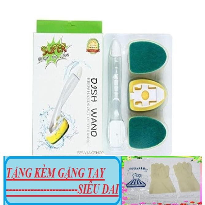 Bộ Bàn Chải Làm Sạch Bát Đĩa Dish Wand/ Làm Sạch Nhà Bếp/ Tặng Găng Tay Siêu Bền