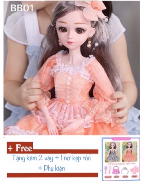 Búp bê cao 60cm, 18 khớp nối