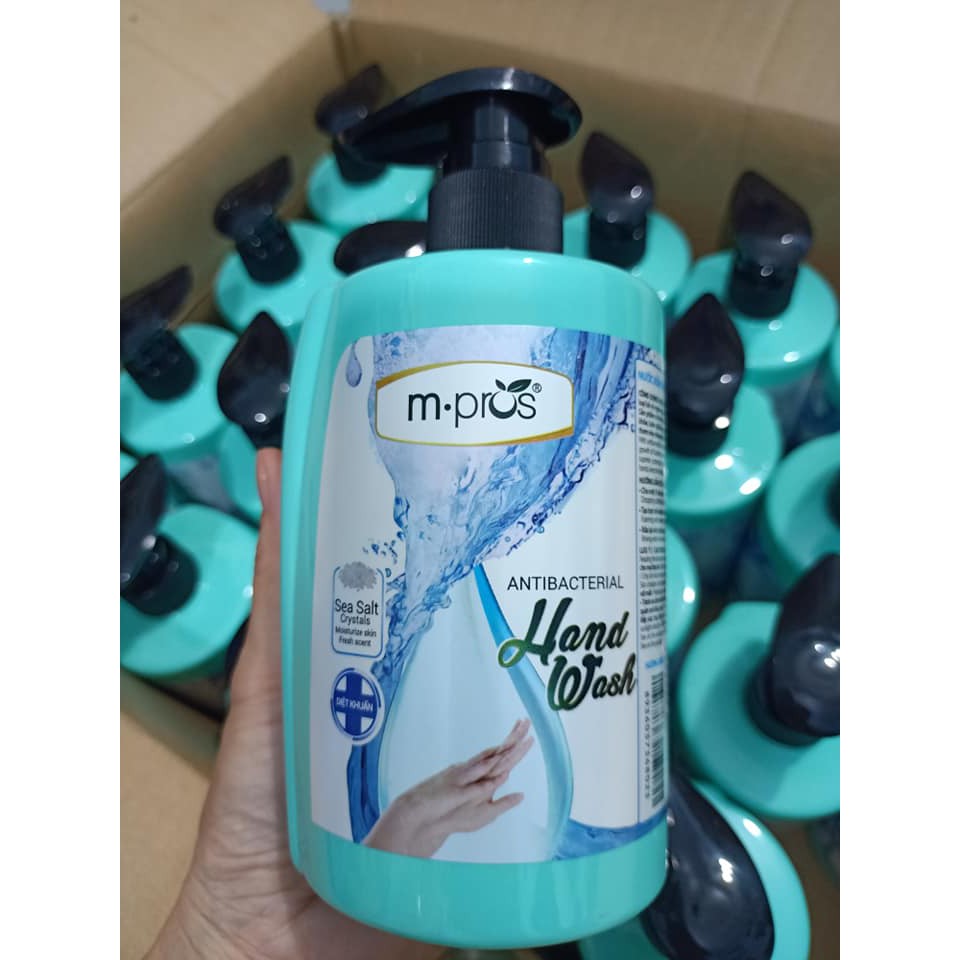 Nước Rửa Tay Muối Biển Sạch Khuẩn M.PROS 500ml