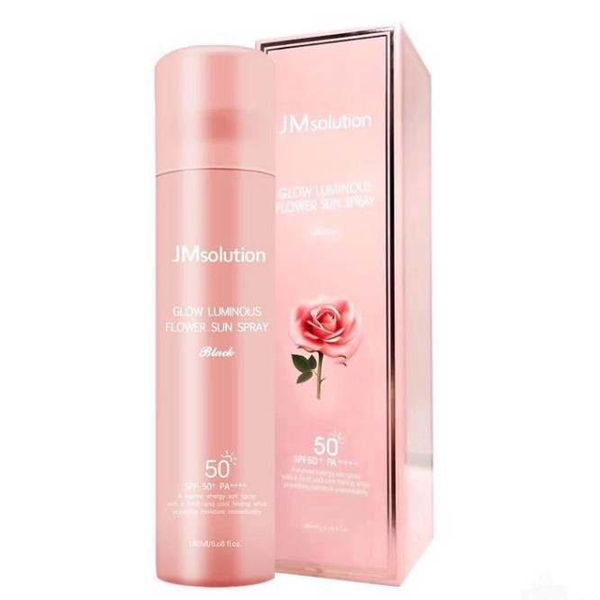 Xịt Chống Nắng Body Ngừa Lão Hóa Bảo Vệ Da Jm solution Glow Luminous Sun Spray 180ml - Chai Hồng