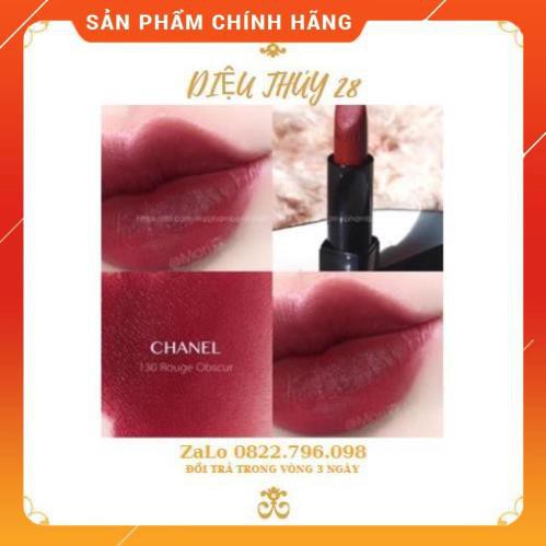 Son Lì Chanel Rouge Allure Velvet Extreme Màu 130 Rouge Obscur