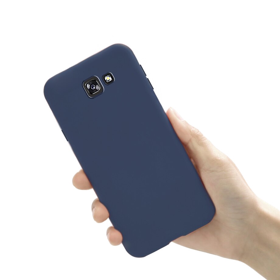 Ốp điện thoại mặt nhám màu trơn xinh xắn cho Samsung Galaxy A5 2016 A5 2017 A5 2018 Samsung A30 A50 A70 A10 A20 A80