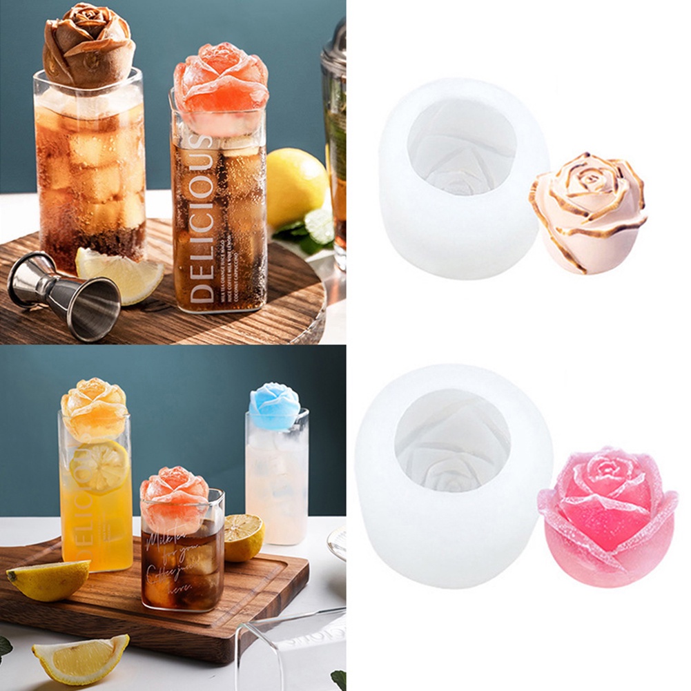 Khuôn Silicone Làm Kem Hình Bông Hoa Độc Đáo Tiện Dụng DIY