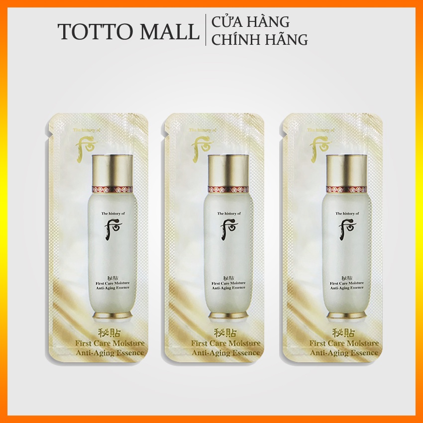 [Date 24 - 10 gói] Tinh chất First Care Whoo First Care Moisture Anti-Aging Essence 1ml/gói