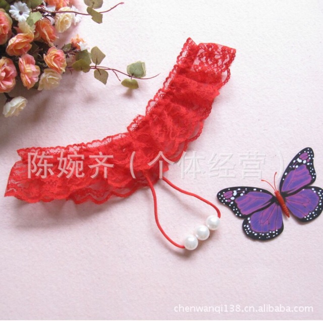 Bộ 4 quần lót lọt khe hạt châu đồ chip xuyên thấu sexy quần ren gợi cảm