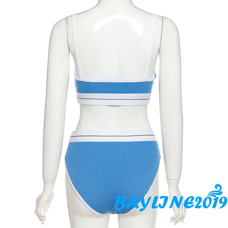 Bộ đồ lót 2 mảnh cổ chữ V hở lưng màu sắc thời trang quyến rũ cho nữ