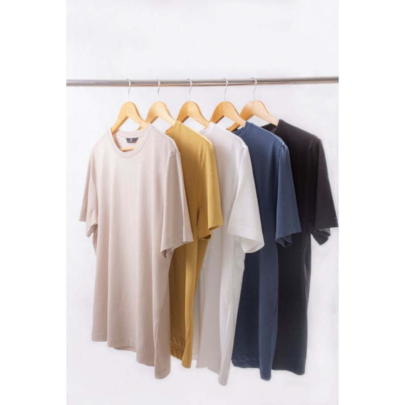 Áo phông nam cotton An Thắng cổ tròn, dáng oversize. Hàng Việt Nam xuất Hàn