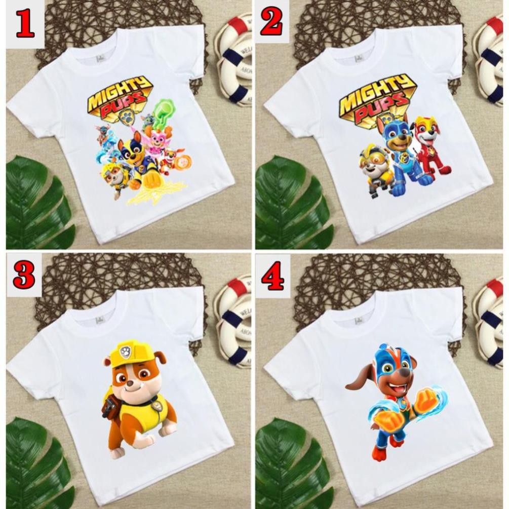 SALE 50% 4 mẫu áo đội chó cứu hộ paw patrol mighty pups mẫu mới / uy tín chất lượng