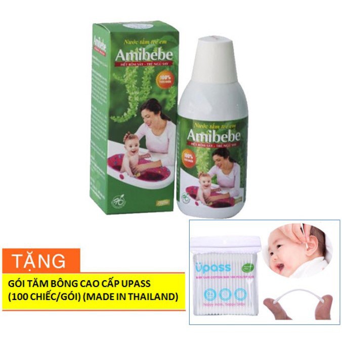 Chai nước tắm trẻ Em Amibebe 250ml (Hàng Việt Nam Chất Lượng Cao)