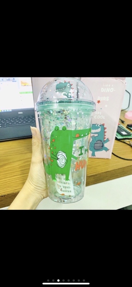 Bình nước giữ nhiệt kim tuyến khủng long