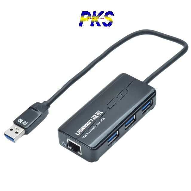 Cáp USB 3.0 to LAN + 3 Cổng USB 3.0 chính hãng Ugreen 20265 - Ugreen 20265