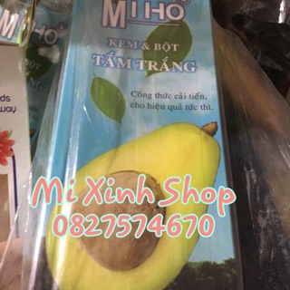 Kem và bột tắm trắng Miho trái bơ