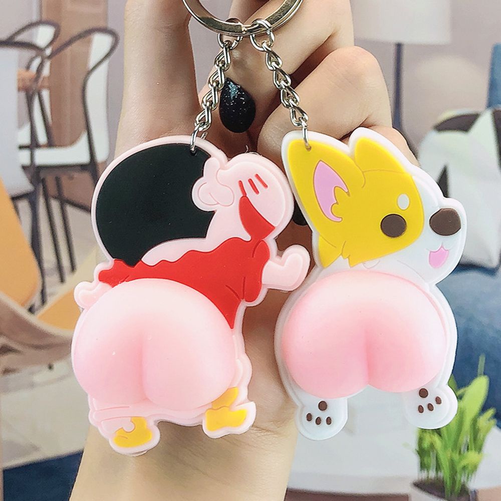 Móc Khóa Mông Quả Đào Squishy Mềm Dẻo Siêu Đáng Yêu - Móc Chìa Khóa Hoạt Hình DUASHOP.