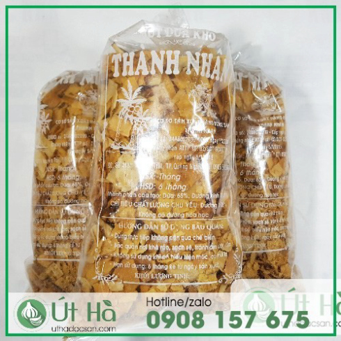 Dừa Sấy Giòn Quảng Ngãi Bịch 320Gr Sự Kếp Hợp Hoàn Hảo Cho Các Món Kem Chè, Sinh Tố, Cocktail - Út Hà Đặc Sản