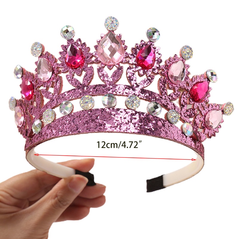 Vương Miện Cài Tóc Đính Đá Pha Lê Lấp Lánh Thời Trang Cho Nữ