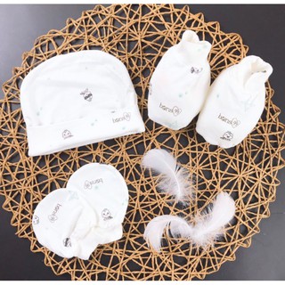 Mũ, bao chân, bao tay sợi tre Bons99