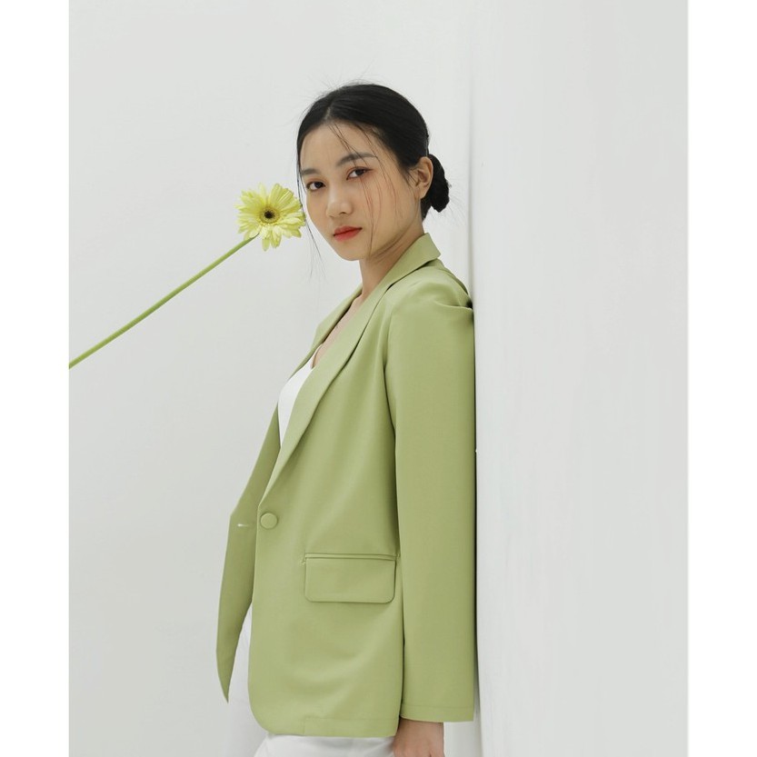 ÁO KHOÁC NỮ XANH BƠ tới từ KHÀN phong cách Hàn Quốc, thanh lịch, sang chảnh, thời trang công sở (có ảnh thật) | BigBuy360 - bigbuy360.vn