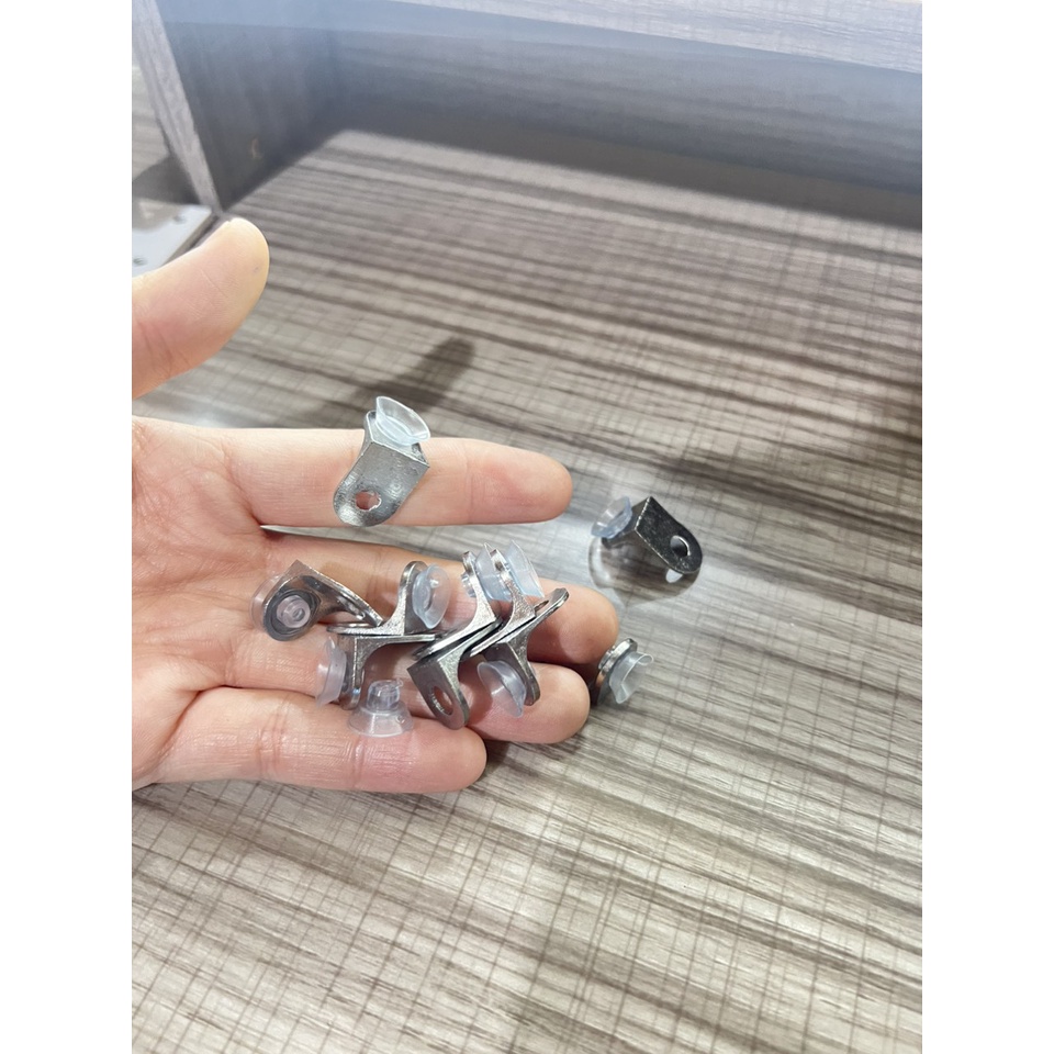 Túi 10 Chốt đỡ kính-đỡ kệ tiện dụng-ke đỡ kính- Pat đỡ kính- bass đỡ kính túi 10 chiếc