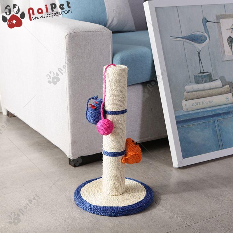 Đồ Chơi Trụ Cào Móng Có Bóng Treo Cho Mèo TCM012